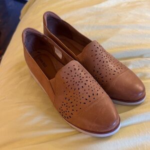 Casual Brown Slip-On Women's Shoes